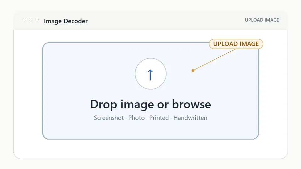 Uploading a Morse code image into the Image Morse Decoder interface